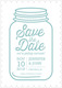 Lagoon Mason Jar Photo Save the Date Cards Image 6 of 6